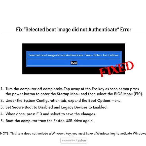 Fastoe Bootable USB Flash Drive - Picture 4 of 4